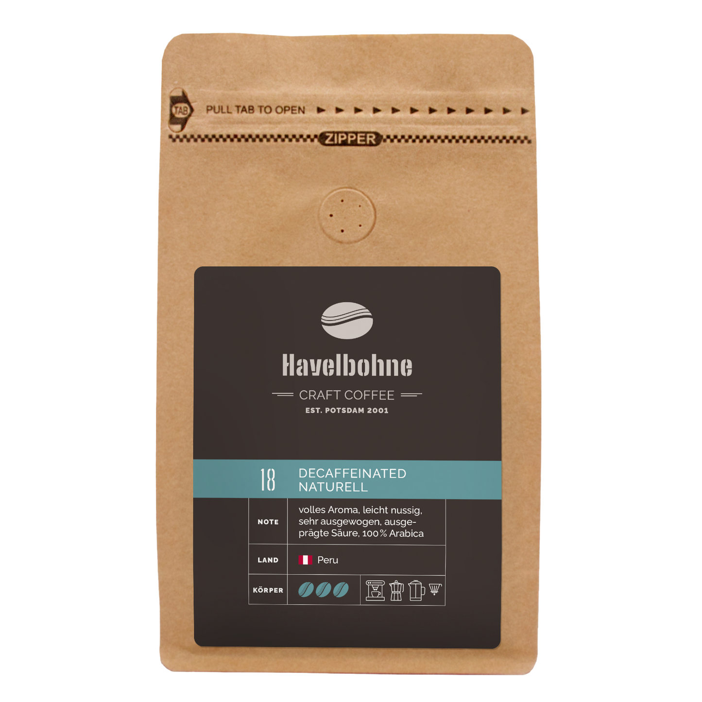 18 – DECAFFEINATED NATURELL